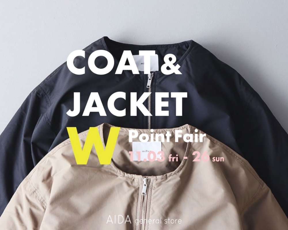 COAT&JACKET W Point Fair | アイダ ジェネラル ストア | ショップ